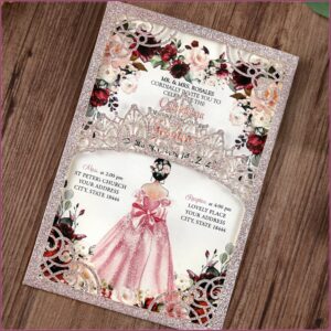 Blank Rose Gold Invitations