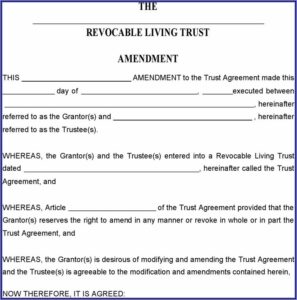 California Revocable Living Trust Form