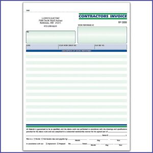 Carbonless Business Invoice Forms
