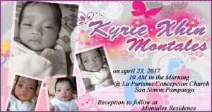 Christening Invitation Sample Layout