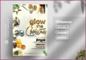 Christmas Invitation Flyer Template Free