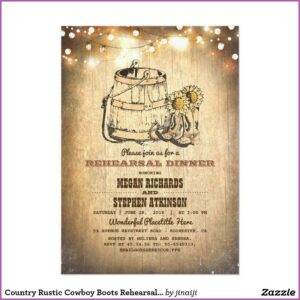 Country Rehearsal Dinner Invitation