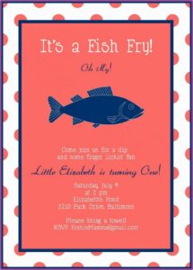 Fish Fry Invitation Wording
