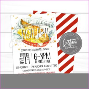 Fish Fry Invite Template