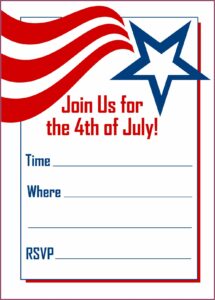 Free 4th Of July Birthday Invitation Templates