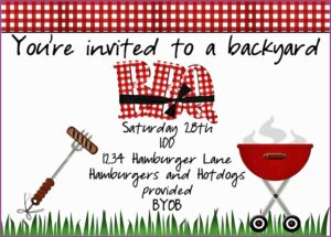 Free Backyard Bbq Invitation Template