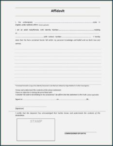 Free Download Affidavit Form Zimbabwe