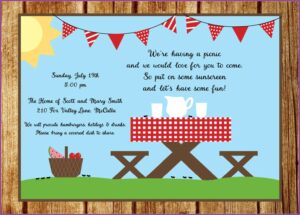 Free Editable Picnic Invitation Template
