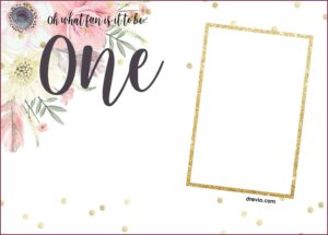 Free First Birthday Invitation Templates