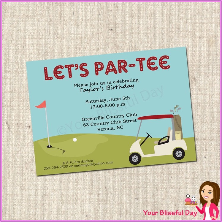 Free Mini Golf Birthday Invitation Templates