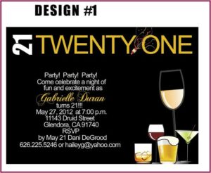 Free Online 21st Birthday Invitation Templates