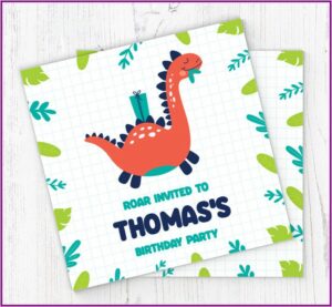 Free Online Dinosaur Birthday Invitations