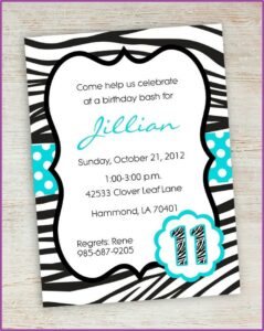Free Printable Birthday Invitations For Teenage Girl