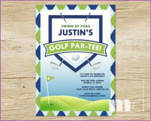 Free Printable Golf Birthday Invitations