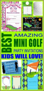 Free Printable Mini Golf Birthday Invitations