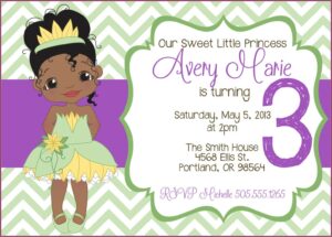 Free Printable Princess And The Frog Birthday Invitations