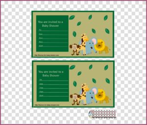 Free Printable Safari Baby Shower Invitations