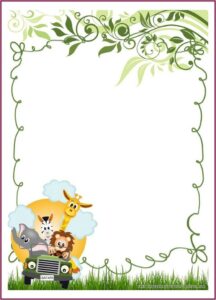 Free Printable Safari Birthday Invitation Templates