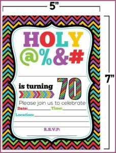 Funny 70th Birthday Invitations