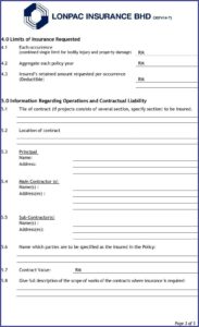 General Liability Coverage Form