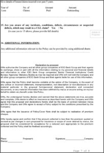 General Liability Policy Form