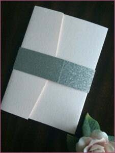 Gold Belly Bands For Invitations