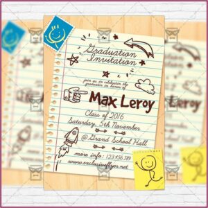 Graduation Invitation Flyer Template