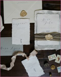 Gray And White Wedding Invitations