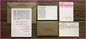 Grey And White Wedding Invitations