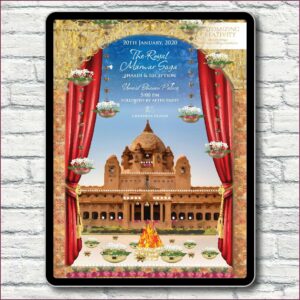 Hindu Temple Invitation Templates