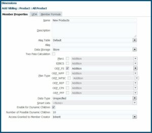 Hyperion Planning Web Form Formula