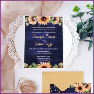 Laser Cut Wood Wedding Invitations