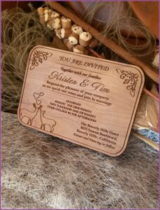 Laser Cut Wood Wedding Invitations Images