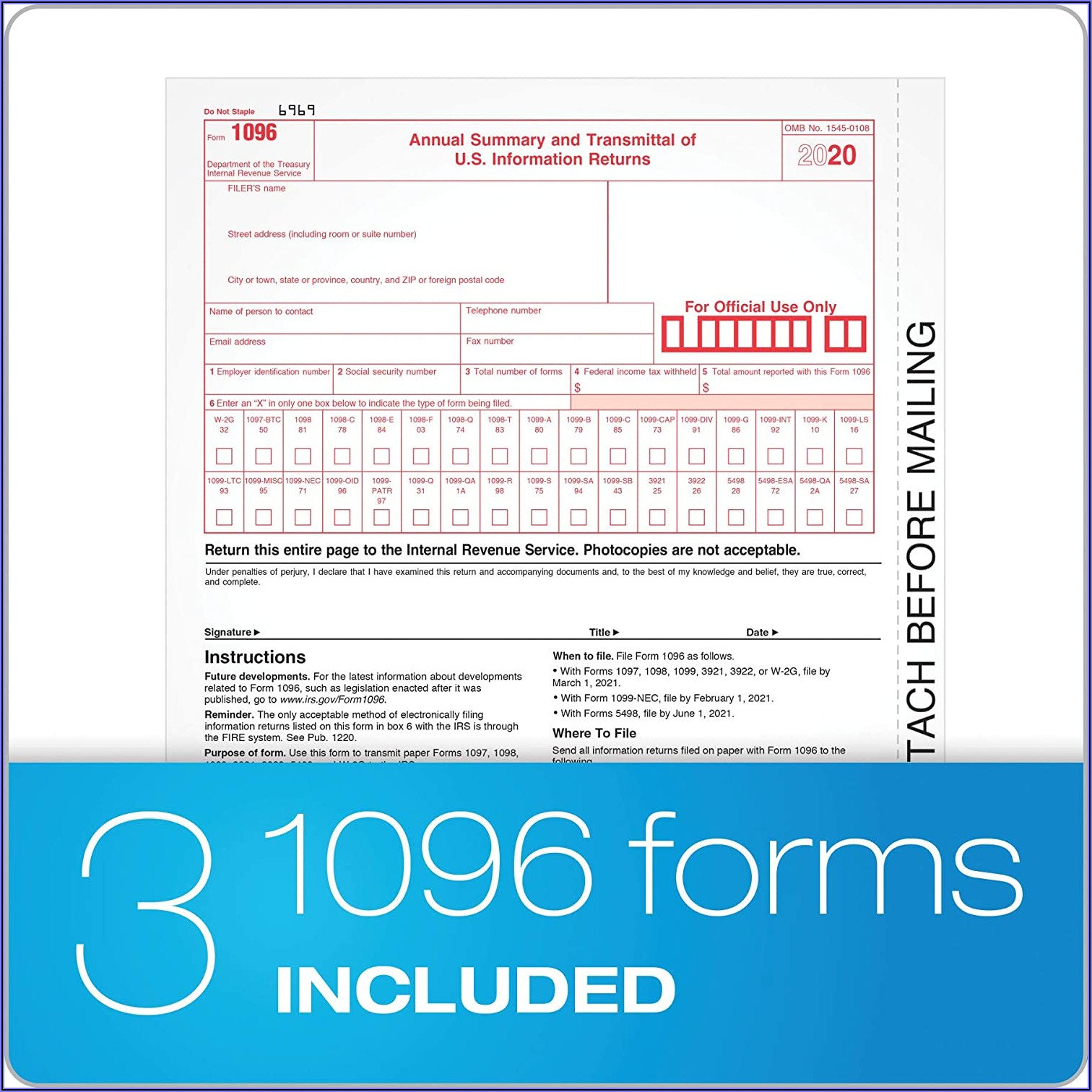 Laser Printer 1099 Forms