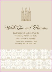 Lds Wedding Invitation Wording