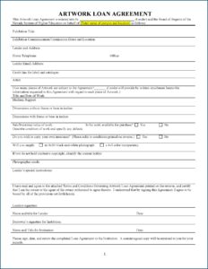 Loan Agreement Form Pdf Download