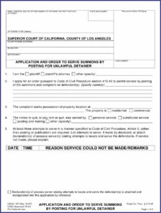 Los Angeles County Small Claims Court Forms