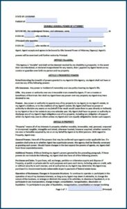 Louisiana Dmv Power Of Attorney Form