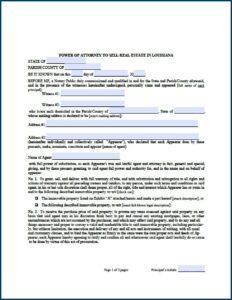 Louisiana Medical Power Of Attorney Forms