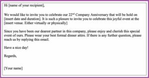 Lunch Invitation Message For Employees
