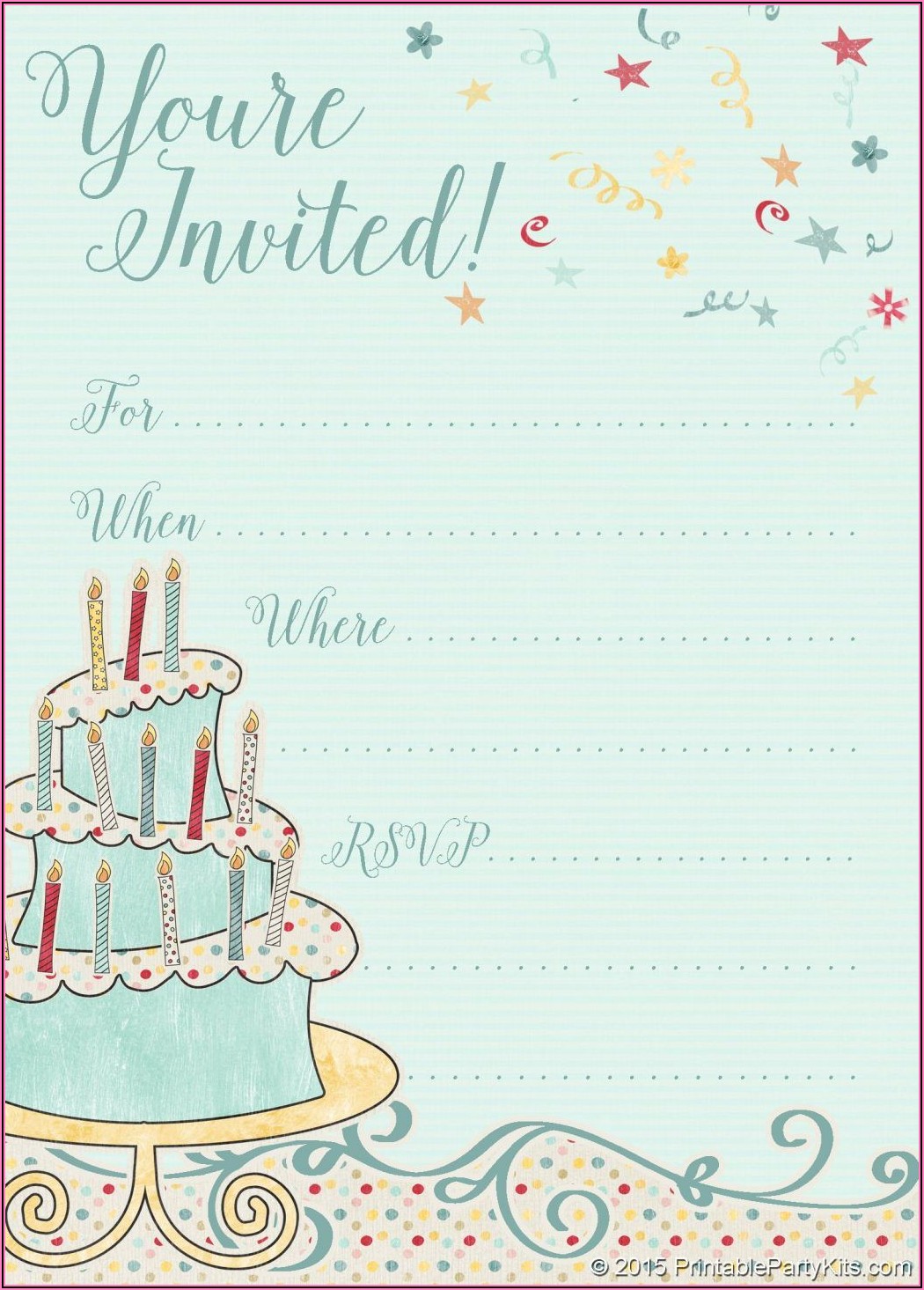Make A Birthday Invitation Online Free Printable