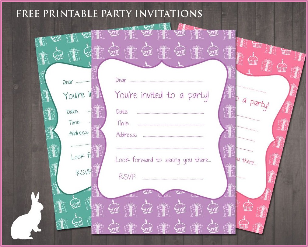 Make Your Own Birthday Invitations Online Free Printable