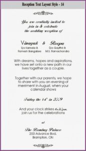 Marriage Invitation Wordings In English