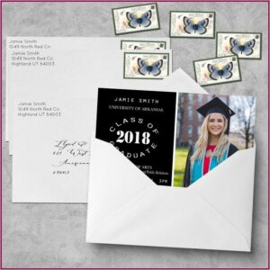 Master's Degree Graduation Announcement Sample