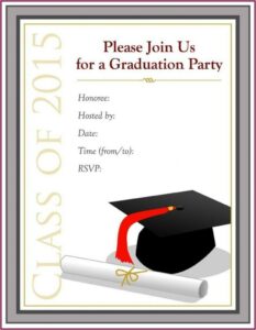 Masters Graduation Invitation Wording