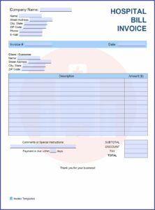 Medical Billing Forms Templates
