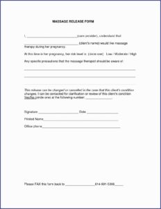 Medical Release Form Template