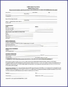 Medical Release Form Template For Child