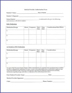 Medical Release Form Template Free