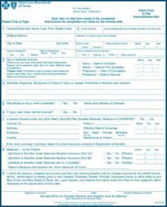 Medicare Advantage Subscriber Medical Claim Form
